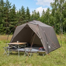 Tente tunnel Marron et gris 2 personnes 646712646712