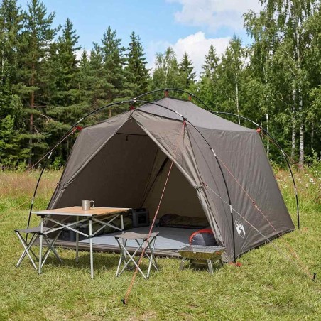 Tente tunnel Marron et gris 2 personnes 646712646712