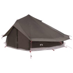 Tente Tipi Marron Gris 800 x 800 x 430 cm Polyester et Acier 646717646717