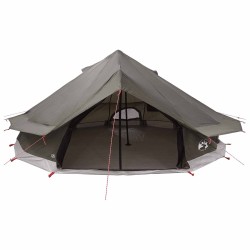 Tente Tipi Marron Gris 800 x 800 x 430 cm Polyester et Acier 646717646717