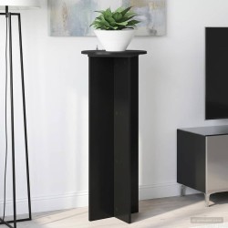 Support de Plante 2 pcs Noir Ø40 x 100 cm Bois d'ingénierie 646718646718
