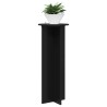 Support de Plante 2 pcs Noir Ø40 x 100 cm Bois d'ingénierie 646718646718