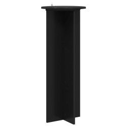 Support de Plante 2 pcs Noir Ø40 x 100 cm Bois d'ingénierie 646718646718