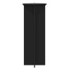 Support de Plante 2 pcs Noir Ø40 x 100 cm Bois d'ingénierie 646718646718