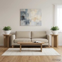 Support de Plante 2 pc Chêne artisanal Ø29,5 x 40 cm 646719646719