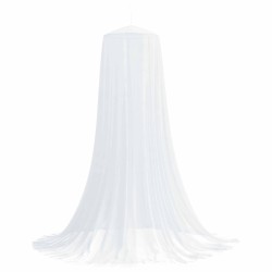 Ciel de lit anti-moustiques 3 pcs 156 mesh Blanc ⌀56 x 220 cm 646735646735