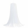 Ciel de lit anti-moustiques 3 pcs 156 mesh Blanc ⌀56 x 220 cm 646735646735
