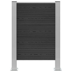 Clôture de poubelle Gris 85 x 12 x 115 cm Aluminium et WPC 646740646740