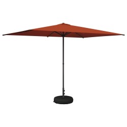 Parasol de jardin avec base 200 x 300 cm Polyester 646744646744