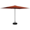 Parasol de jardin avec base 200 x 300 cm Polyester 646744646744