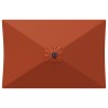 Parasol de jardin avec base 200 x 300 cm Polyester 646744646744