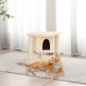 Arbre à chat avec griffoirs en sisal Crème 37 cm 646749646749