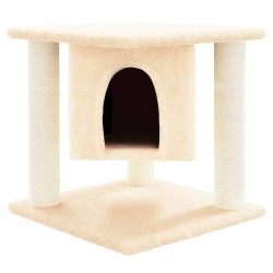 Arbre à chat avec griffoirs en sisal Crème 37 cm 646749646749