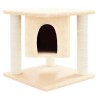Arbre à chat avec griffoirs en sisal Crème 37 cm 646749646749