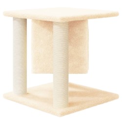 Arbre à chat avec griffoirs en sisal Crème 37 cm 646749646749