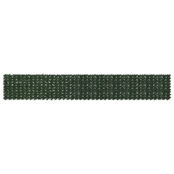 Écran de balcon avec feuilles Vert foncé 500 x 75 cm 646752646752