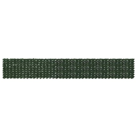 Écran de balcon avec feuilles Vert foncé 500 x 75 cm 646752646752