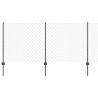 Clôture grillagée avec poteau 10 x 1 m Acier recouvert de PVC 646755646755