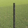Clôture en fil soudé avec poteaux 100 x 0,8 m Gris Maille 646774646774