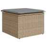 Salon de jardin avec coussins 6 pcs beige résine tressée 646780646780