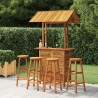 Ensemble de bar de jardin 5 pcs Bois d'acacia solide 646790646790