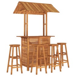 Ensemble de bar de jardin 5 pcs Bois d'acacia solide 646790646790