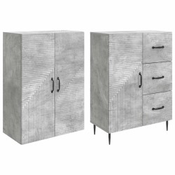 Ensemble de Meubles 2 pcs Gris béton 66 x 34,5 x 89,5 cm 646795646795