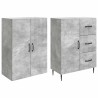 Ensemble de Meubles 2 pcs Gris béton 66 x 34,5 x 89,5 cm 646795646795
