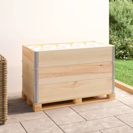 Colliers de palette 3 pcs 50x100 cm Bois de pin solide 646803646803