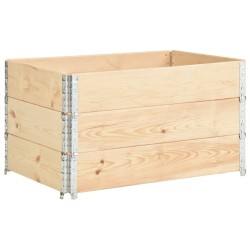 Colliers de palette 3 pcs 50x100 cm Bois de pin solide 646803646803