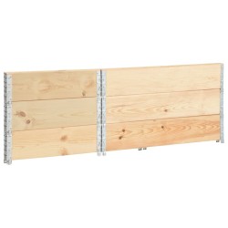 Colliers de palette 3 pcs 50x100 cm Bois de pin solide 646803646803