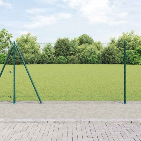 Clôture hexagonale avec base en béton 50 x 1,2 m Vert Maille 646810646810