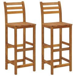 Ensemble de bar de jardin 3 pcs Bois d'acacia solide 646813646813