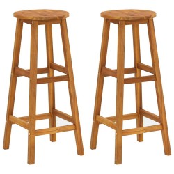 Ensemble de bar de jardin 3 pcs Bois d'acacia solide 646814646814