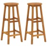 Ensemble de bar de jardin 3 pcs Bois d'acacia solide 646814646814