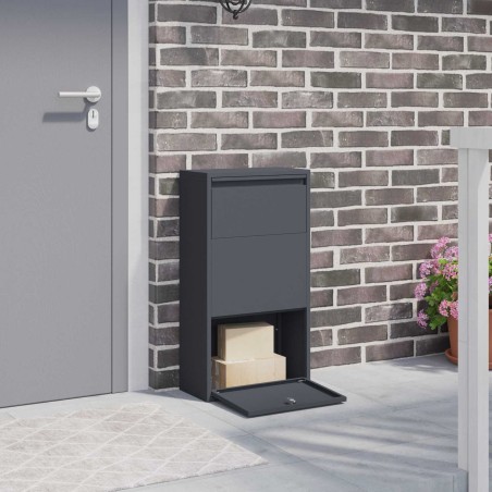 Boîte de dépôt de colis Anthracite 44 x 22 x 82 cm Acier 646822646822