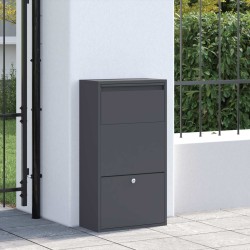 Boîte de dépôt de colis Anthracite 44 x 22 x 82 cm Acier 646822646822