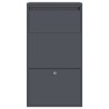 Boîte de dépôt de colis Anthracite 44 x 22 x 82 cm Acier 646822646822