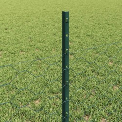 Clôture hexagonale extérieure avec poteau 10 x 0,5 m Vert 646834646834