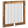 Porte de chien pliable avec supports 4 pcs Bois ancien 401 cm 646835646835