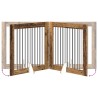 Porte de chien pliable avec supports 4 pcs Bois ancien 401 cm 646835646835
