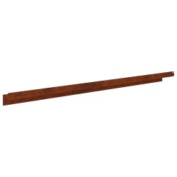 Bordure de Pelouse 20 pcs 100 x 10 x 8 cm Acier Rouillé 646836646836