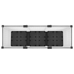 Jardinière avec Roues Blanc 120 x 40 x 48 cm PP 646846646846