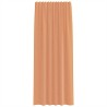 Rideaux en voile à œillets 2 pcs couleur terre cuite 646868646868