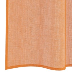 Rideaux en voile à œillets 2 pcs couleur terre cuite 646868646868