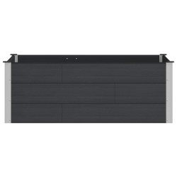 Jardinière surélevée Noir 150 x 100 x 54 cm 646875646875