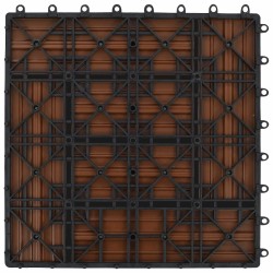 Carreau de terrasse 22 pcs Marron 30 x 30 cm WPC 646876646876