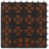 Carreau de terrasse 22 pcs Marron 30 x 30 cm WPC 646876646876