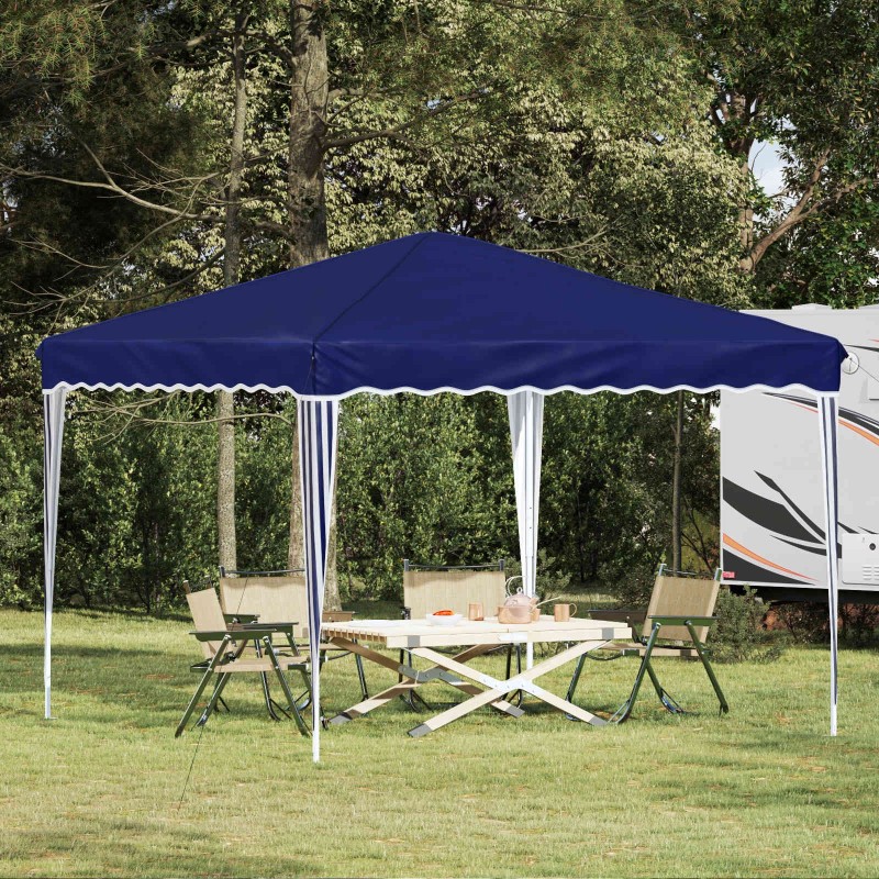 Tente de fête pop-up 288 x 288 x 245 cm Bleu Tissu Oxford 646877646877