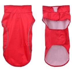 Imperméable pour chien avec bandes réfléchissantes en polyester rouge taille XS 646891646891